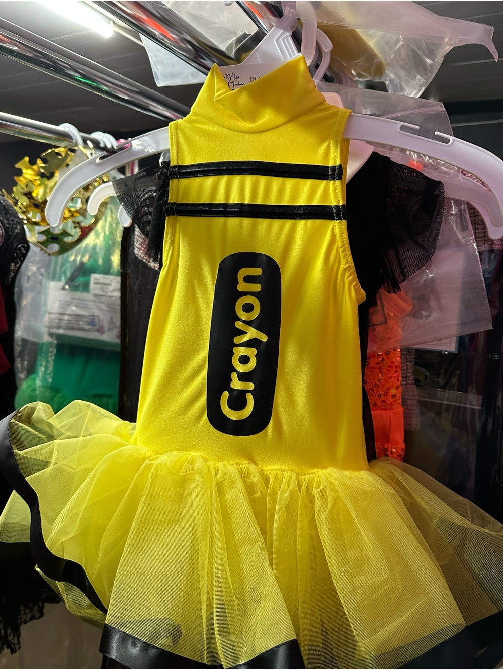 Crayon Yellow Kids Costume Dress